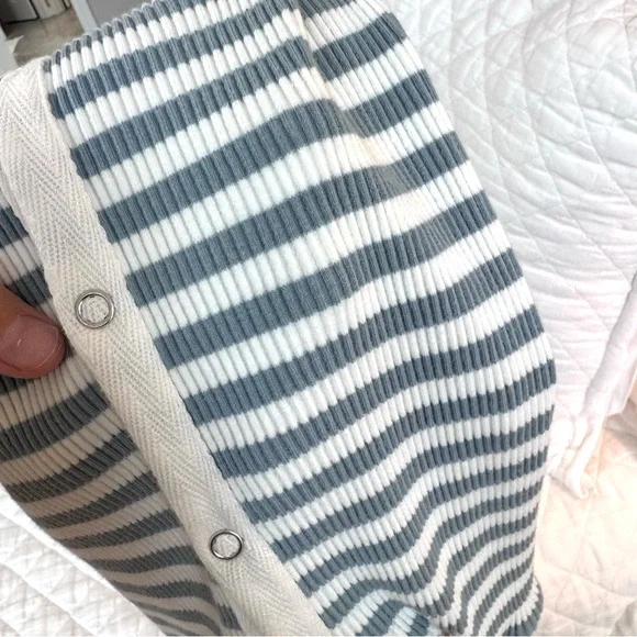 Me + Henry- Striped Sleeveless Baby Romper - Picture 2 of 4